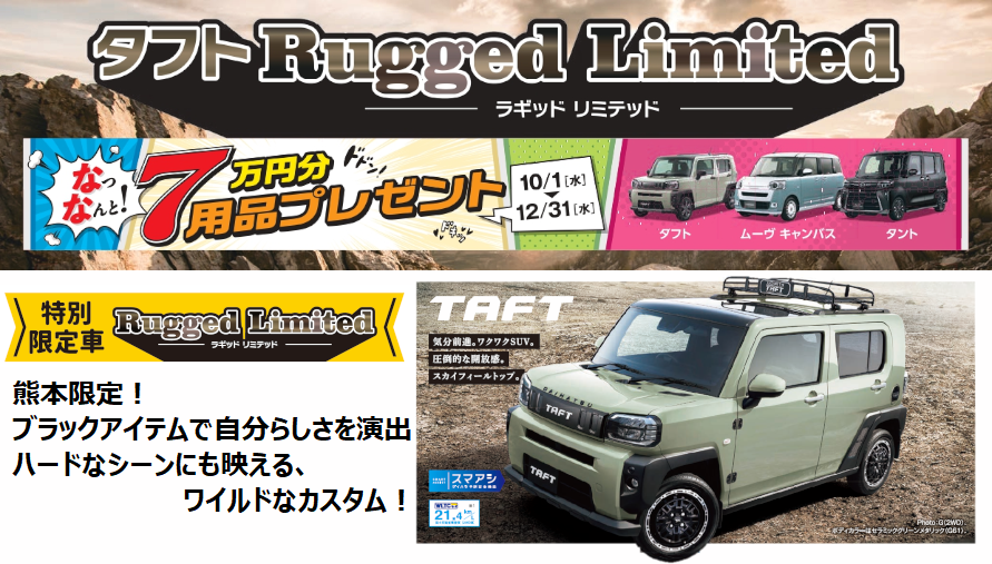 タフトRuggedLimited